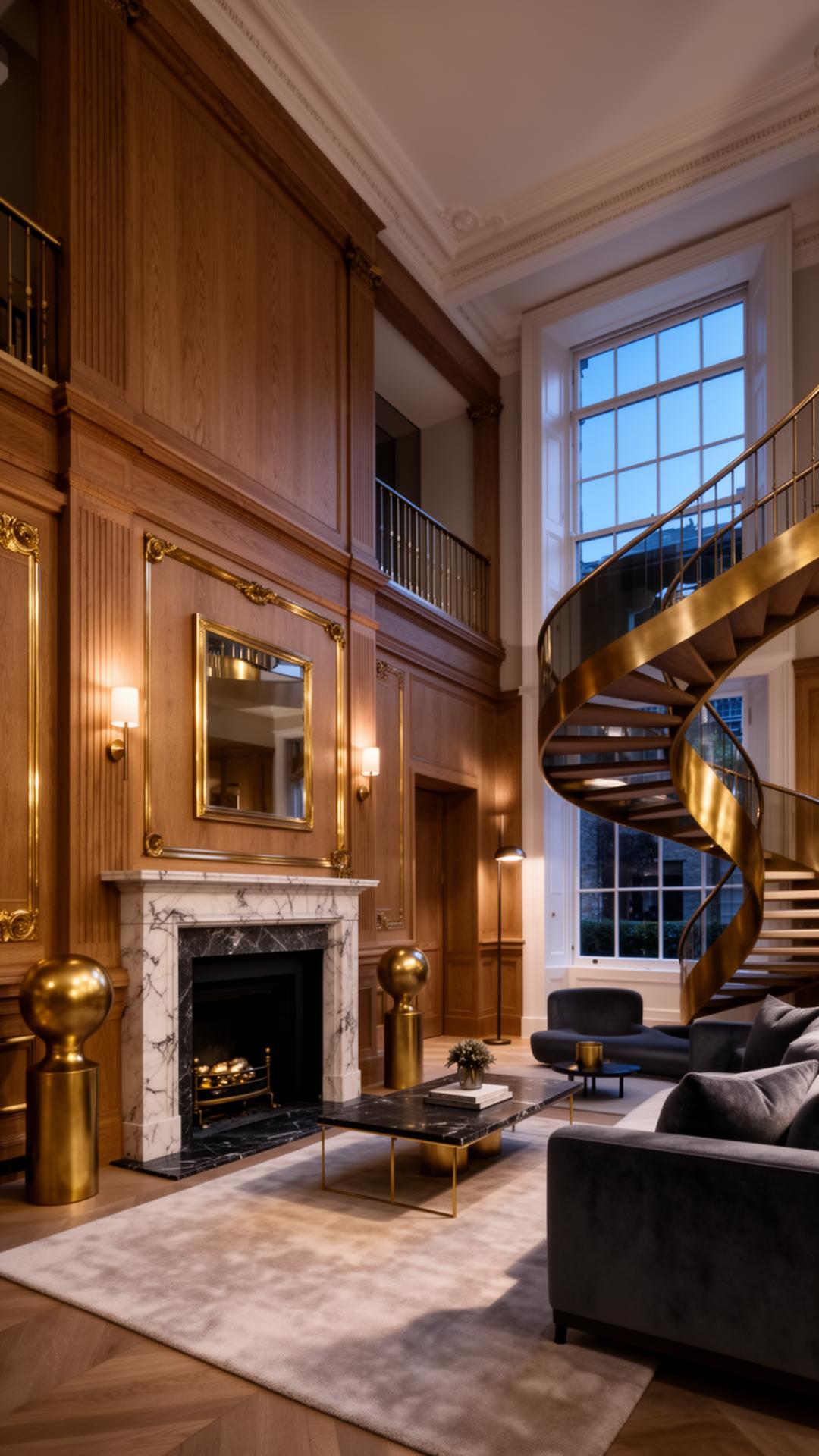 Architectural staircase detail